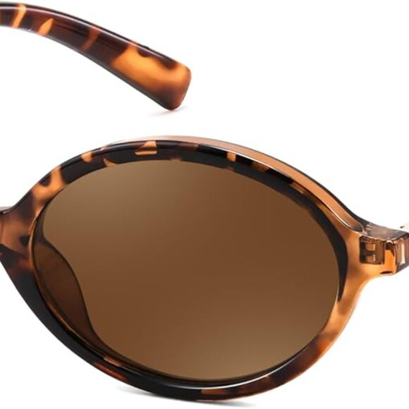 Vintage Oval Sunglasses Unisex Lightweight UV 400 Stylish 90s Trendy - Picture 1 of 8